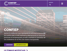 Tablet Screenshot of confiep.org.pe